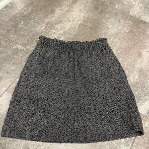J. Crew Black and White Mini Skirt